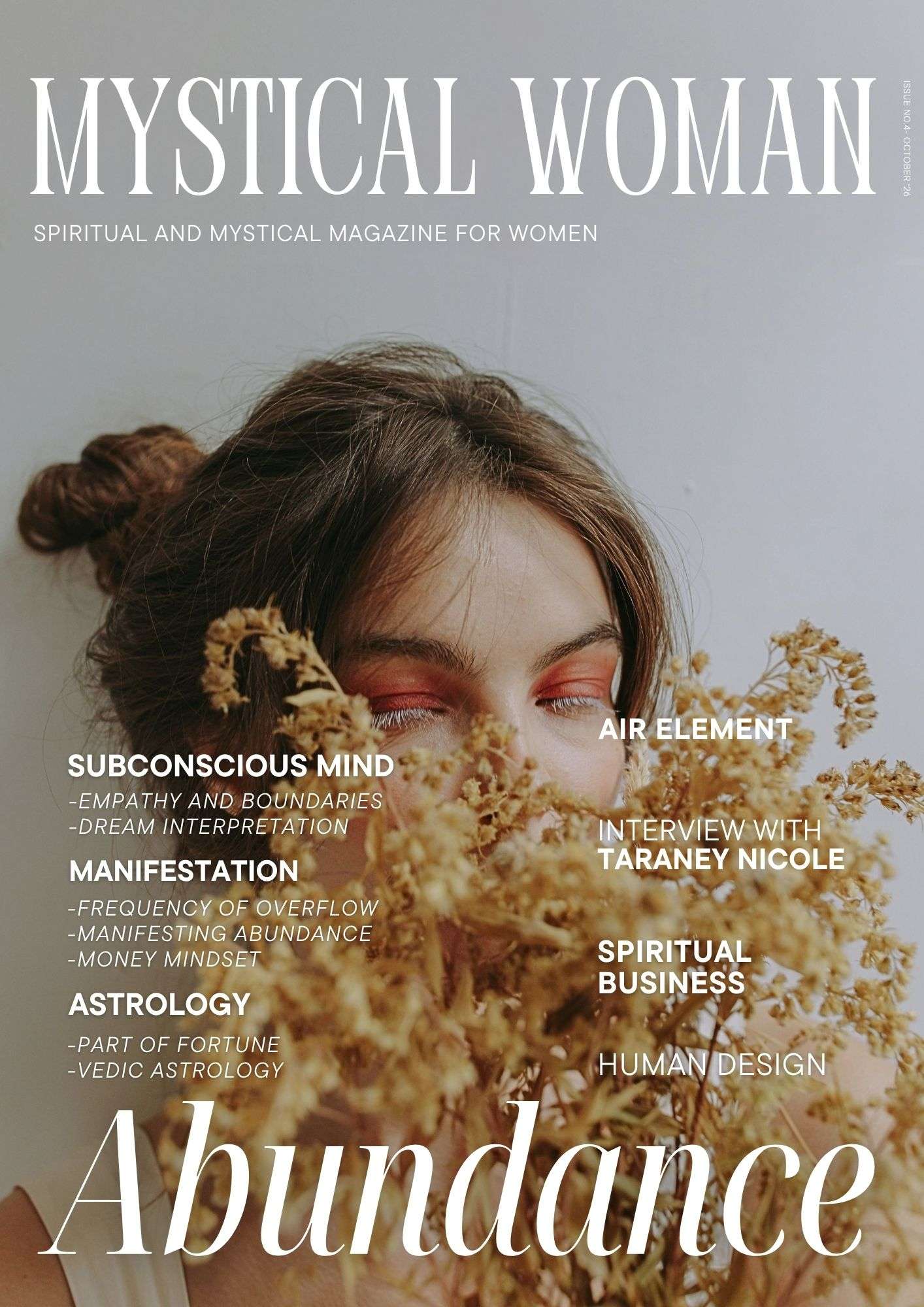 Mystical Woman Magazine - ABUNDANCE Issue - Cover